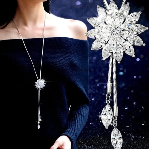 Rhinestone Necklace - Picture 2 of 5